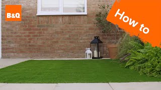 How to lay artificial grass [upl. by Redle]