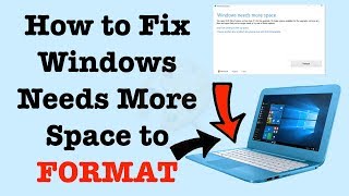 How to Fix Windows Needs More Space to Reset  How To Format HP Stream  NexTutorial [upl. by Yroger]