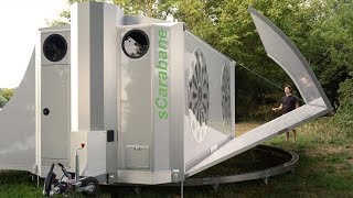 sCarabane the offgrid folding caravan Expands Into a Tiny House [upl. by Amasa380]