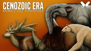 CENOZOIC ERA  Animals Size comparison Paleoart [upl. by Ennobe]