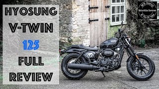 Hyosung Aquila GV125S VTwin Full Review Is this the coolest bobber 125 you can get [upl. by Franciskus]