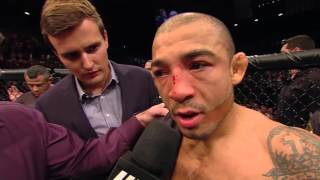 UFC 194 Conor McGregor and Jose Aldo Octagon Interview [upl. by Anaitsirhc]