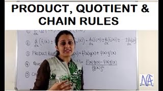 PRODUCT RULE QUOTIENT RULE CHAIN RULE CONTINUITY AND DIFFERENTIABILITY PART2 [upl. by Higgs139]