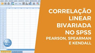 Correlação Bivariada no SPSS Aula 101 [upl. by Hacissej]