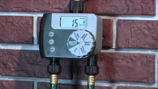 How To Program an Orbit 2 Outlet Hose Faucet Timer [upl. by Liss]