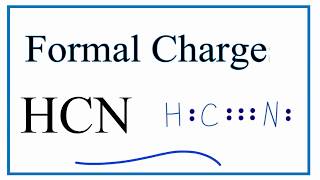 How to Calculate the Formal Charges for HCN Acetonitrile [upl. by Ebneter]