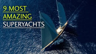 9 of the most amazing modern sailing superyachts [upl. by Tasiana736]