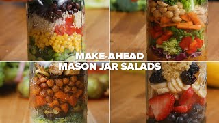 MakeAhead Mason Jar Salads For The Week [upl. by Leunam486]