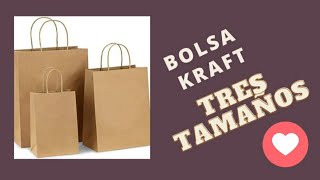 ✔️¿COMO HACER BOLSAS KRAFT DE DIFERENTES TAMAÑOS [upl. by Dorina620]