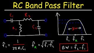 RC Band Pass Filters  How To Design The Circuit [upl. by Allenaj]