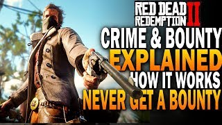 RDR2 Bounty System Explained Never Get A Bounty Red Dead Redemption 2 Guide [upl. by Fanchie486]