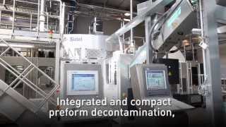 Aseptic filling for UHT white milk in PET bottles small output [upl. by Algy]