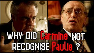 Why Did Carmine Not Recognise Paulie  The Sopranos Explained [upl. by Tinya]