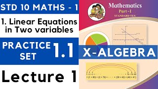 Class 10 Practice Set 11 Lecture 1Chapter 1 Linear Equations in Two Variables  SSC 10th Maths  1 [upl. by Guglielma]