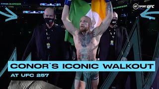 Conor McGregors iconic walkout at UFC 257 [upl. by Eireva]