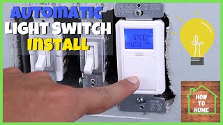 Automatic Light Switch Timer Installation  Defiant Timer Light Switch [upl. by Felske]