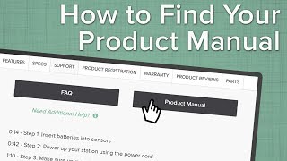 How To Find Your Product Manual [upl. by Kevan]