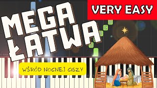 🎹 Wśród nocnej ciszy  Piano Tutorial MEGA ŁATWA wersja 🎹 [upl. by Accebor]