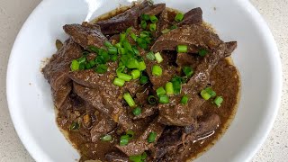 The Best Adobo Atay ng baboy  Simple Recipe Pork Liver shorts [upl. by Aiuqenehs955]