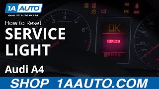 How to Reset Service Light 0409 Audi A4 [upl. by Woodie]