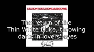 Station to Station  David Bowie  Lyrics [upl. by Eisned4]