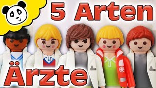 Playmobil Krankenhaus  5 Arten von Ärzten  Playmobil Film  Pandido TV [upl. by Hsepid]