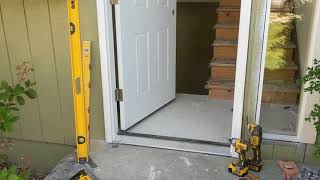 Jeld Wen Front Door Installation  Really crappy products and craftsmanship PART 1 [upl. by Kenlay]