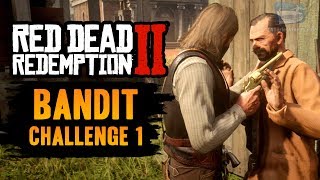 Red Dead Redemption 2 Bandit Challenge 1 Guide  Hold up 5 townsfolk [upl. by Sumer]