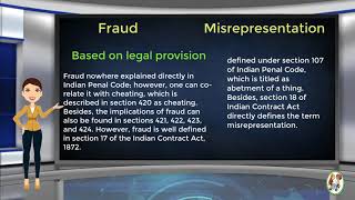 What is Difference Between Fraud amp Misrepresentation [upl. by Robby]