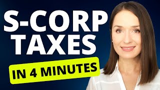 ✅ S Corporation Taxes Explained in 4 Minutes [upl. by Trinetta]