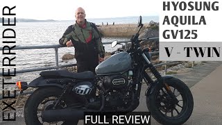 Hyosung Aqullia GV125 VTwin Full Review [upl. by Trometer]