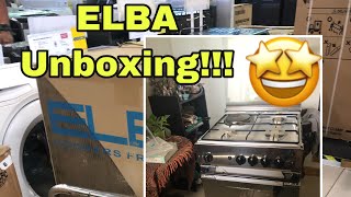 UNBOXING AND HOW TO USE OUR NEW ELBA GAS RANGE [upl. by Ecirtap]