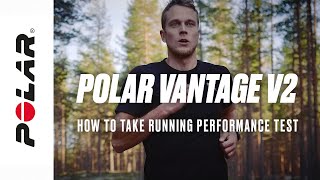 Polar Vantage V2  How to take running performance test [upl. by Nnyledam]