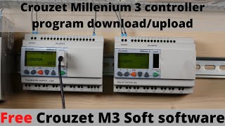 Crouzet Millenium 3 controller program downloadupload with FREE Crouzet M3 Soft software English [upl. by Eeresid]