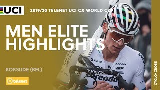 Men Elite Highlights  Koksijde  201920 Telenet UCI CX World Cup [upl. by Adym]