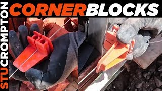 How to Set Up Corner Blocks for Bricklaying [upl. by Carpet329]