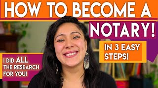 HOW TO BECOME A NOTARY  Notary Public Training  EXTRA INCOME IDEAS [upl. by Elmira]