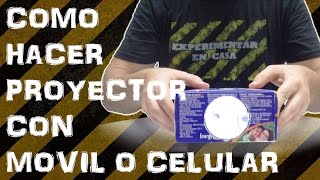 Como Hacer Proyector Casero con Movil o Celular Experimentar En Casa [upl. by Conny]