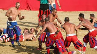 Calcio Storico Fiorentino ROSSI vs AZZURRI Florence Tuscany Italy Europe [upl. by Lipcombe172]