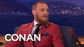 Conor McGregor Got His Start As A Plumber  CONAN on TBS [upl. by Nidia]