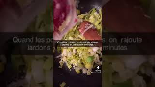 Recette crozet lardon poireaux [upl. by Schaper]