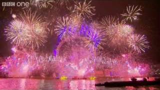 London Fireworks on New Years Day 2011  New Year Live  BBC [upl. by Lundgren]