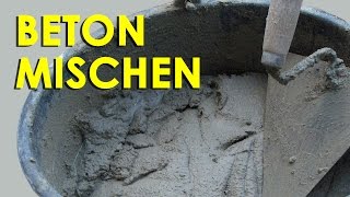 Beton mischen von Hand [upl. by Xever166]