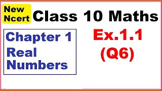 Class 10 Maths  Ex11 Q6  Chapter 1  Real Numbers  New NCERT [upl. by Nahtaoj]