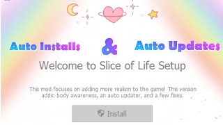 How to Download NEW Slice of Life Mod Auto Installer  Auto Updater Link in Description Sims 4 [upl. by Munson]