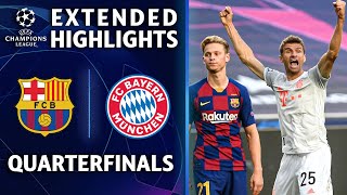 Barcelona vs Bayern Munich  Champions League Quarterfinal Highlights  UCL on CBS Sports [upl. by Phelia378]