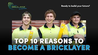 Bricklaying Apprenticeships Top 10 Reasons  Become a Bricklayer [upl. by Inig]