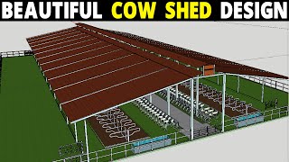 Cow Shed Plans and Design  Dairy Farm Design [upl. by Otilesoj463]