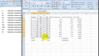 5 EXCEL Correlação linear de Pearson [upl. by Ainniz951]