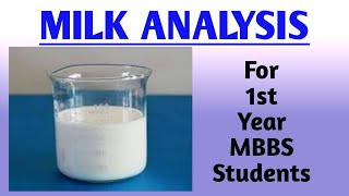 Milk analysis  Tests of Milk  Biochemistry [upl. by Ecar834]